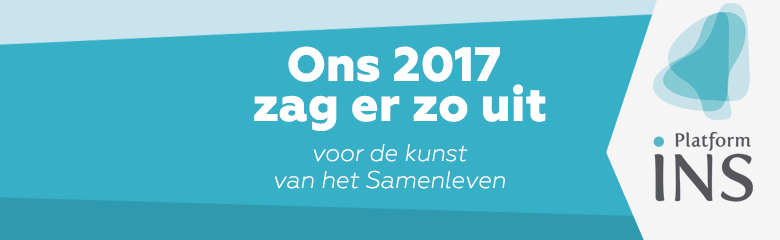 Bannerkop Ons 2017 zag er zo uit voor de kunst van het Samenleven met het logo van Platform INS